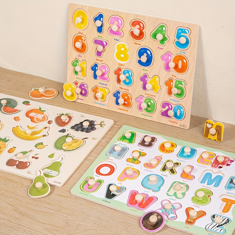 Wooden Map Cognitive Puzzle Shape Matching Toy For - Temu