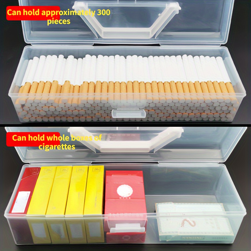 tobacco storage box large capacity hold 100 160 300 cigarettes sealed
