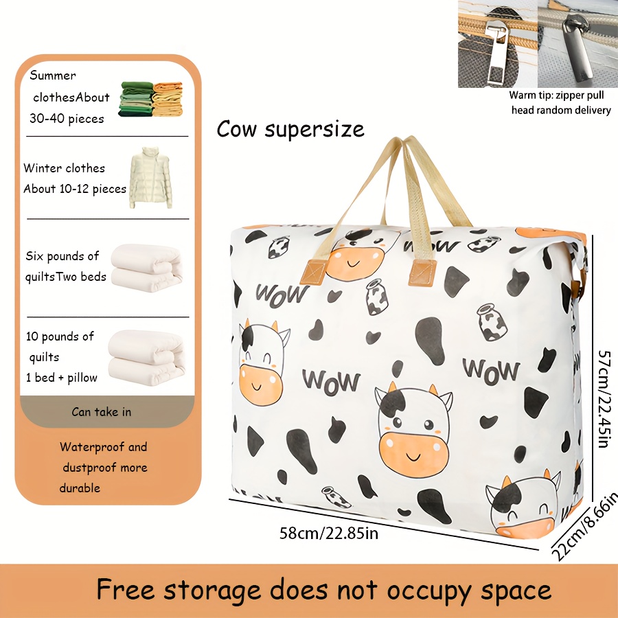 Kawaii Cartoon Moving Bag Luggage Storage Bag Clothing - Temu