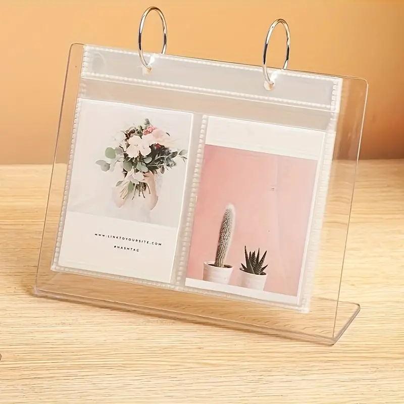 1pc Polaroid Album Acrylic Desktop Display Stand, Flip Page Photo Album 3  Inch/ 4 Inch/ 5 Inch/ 6 Inch Photo Album Photo Storage Book, 17 Inner Pages, Don't Miss These Great Deals