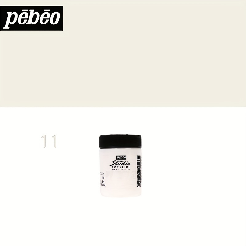 Pebeo 500 ml Studio Acrylic Paint, Titanium White