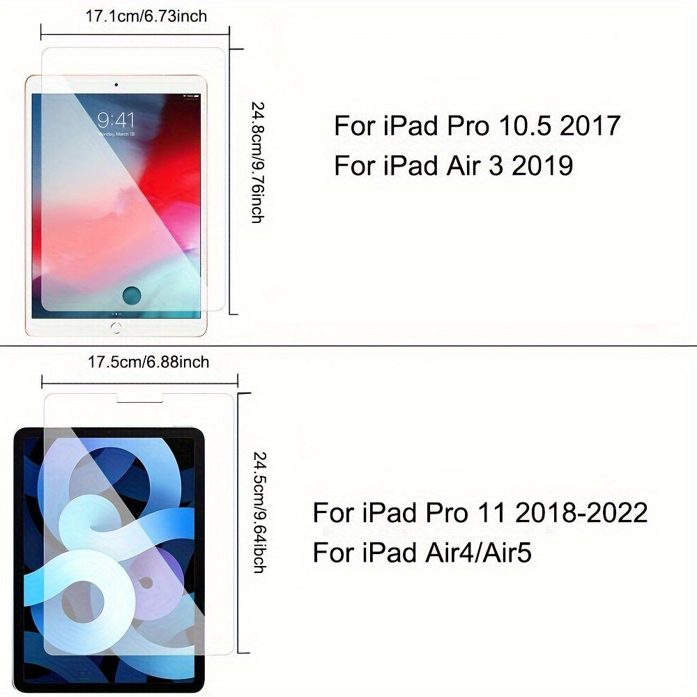 2x Anti-Reflets Protection Ecran pour Apple iPad 9.7 2018 (6ème Gen.) Film