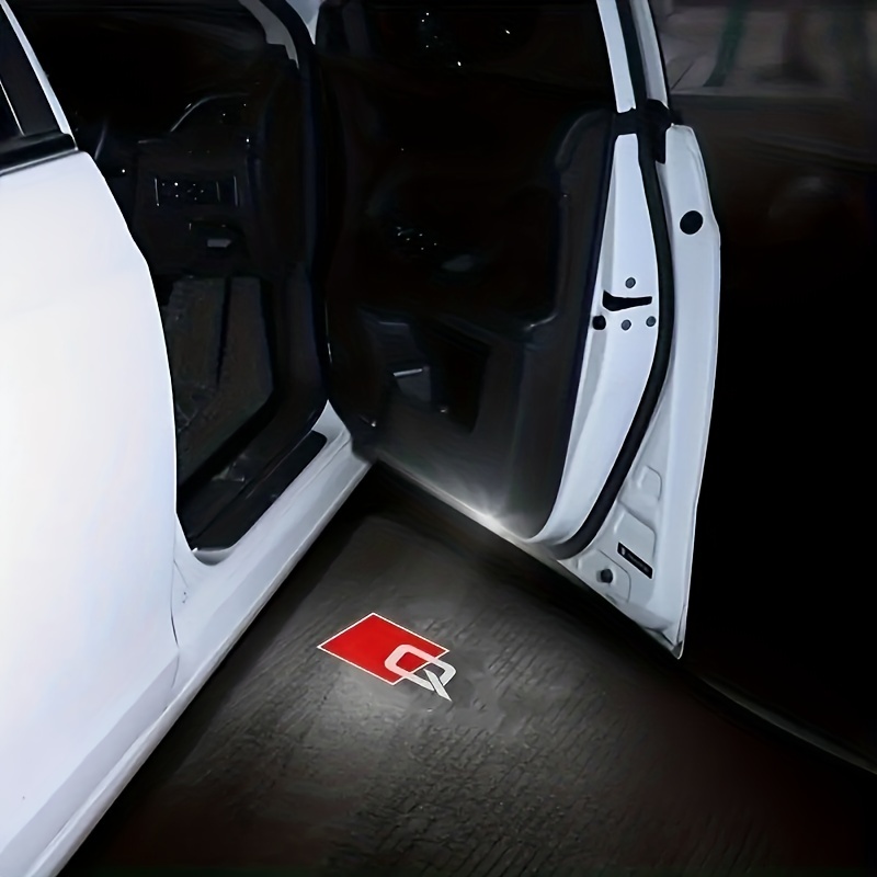  Tenatu 4 pièces Replacement for Lumière de Bienvenue de Porte  Audi, Entrée Porte Éclairage Projection, Projecteur de Porte de Voiture  pour A1/A3/A4/A5/A6/Q3/Q5/Q7/A7/A8/R8/TT