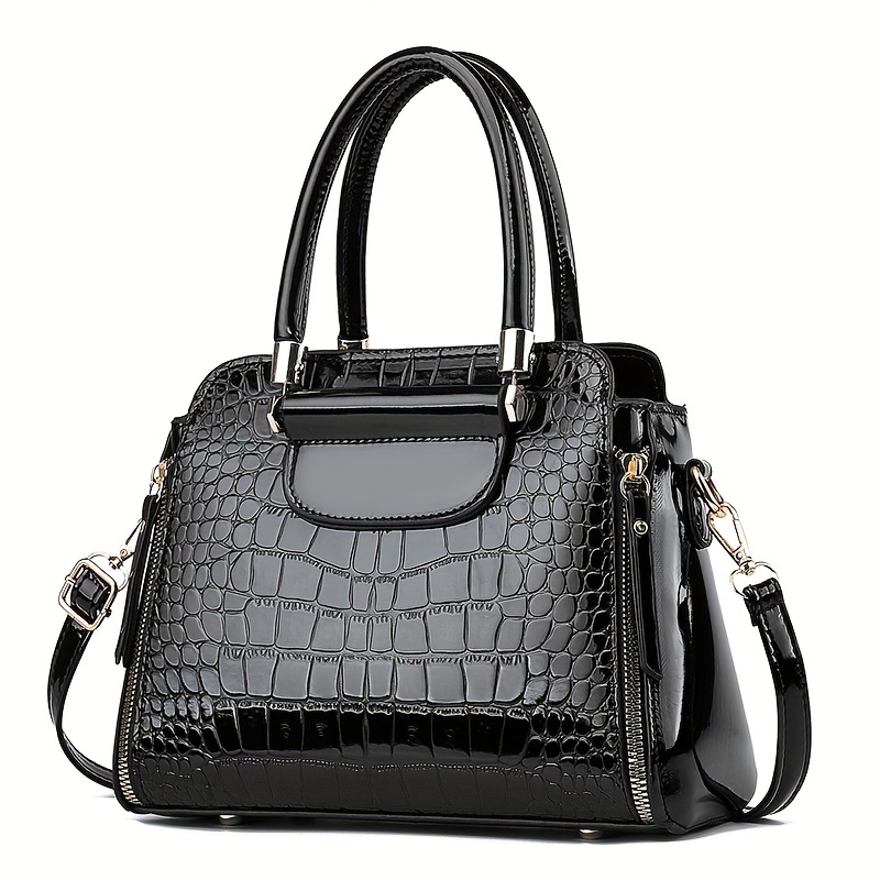 Bolso Negro Moda Bolso Cruzado Cadena Mujer Elegante - Temu Spain