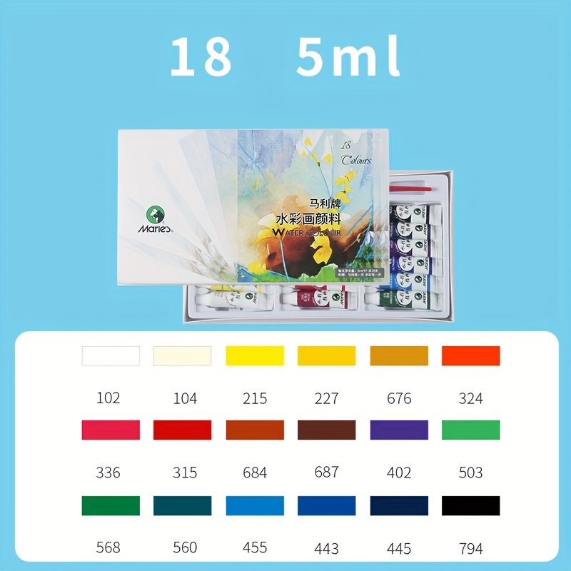 Marie's Watercolor Paint Set - Concentrated Color, Pure Pigments, High  Lightfastness Ratings Craft Paint for Artists - Set of 24 Assorted Colors  (9 mL/0.3 oz) 