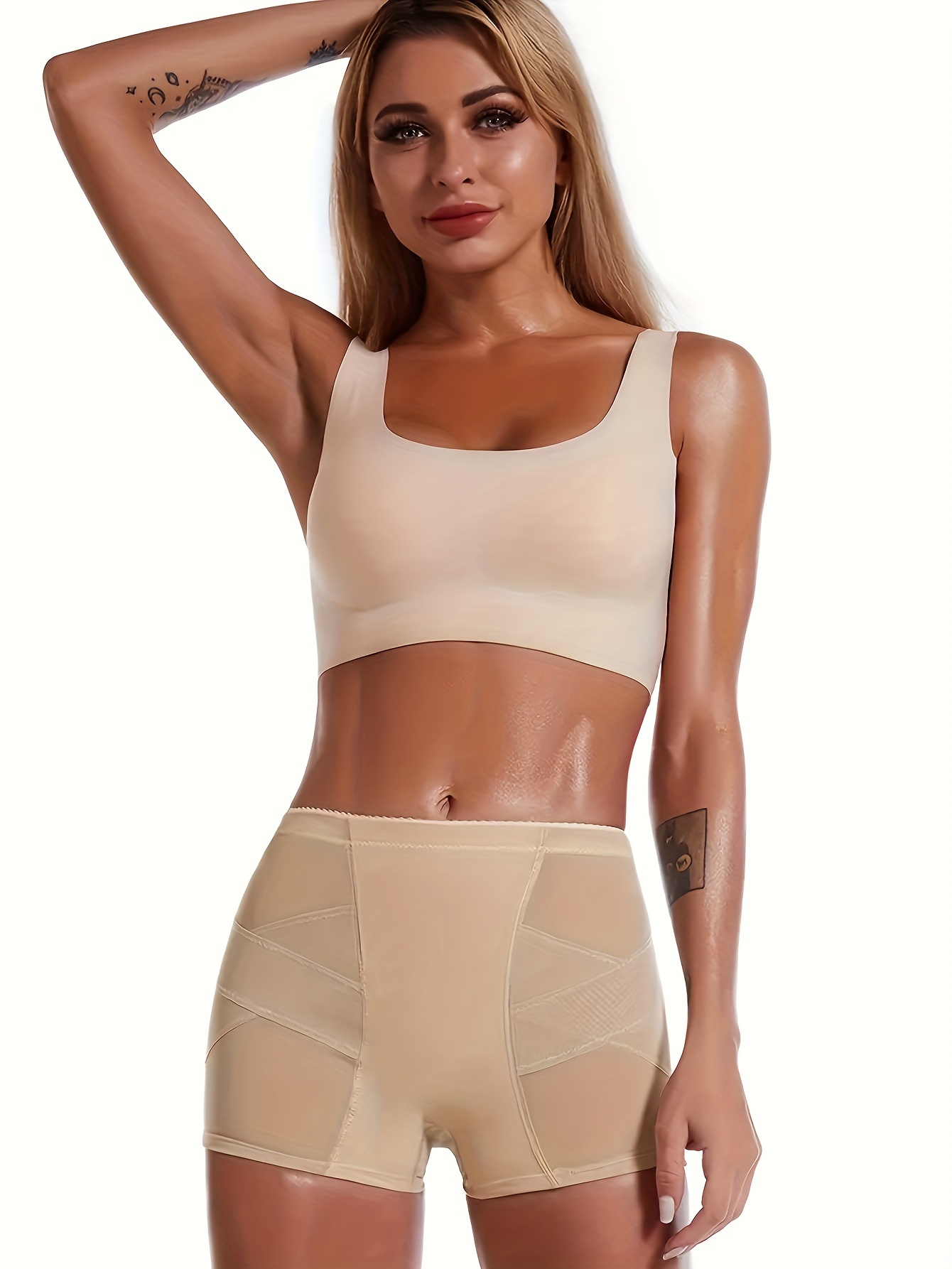 Women Butt Hip Enhancer Booty Padded Underwear Panties Body Shaper Seamless  Lifter Panty Boyshorts Shapewear for Ladies