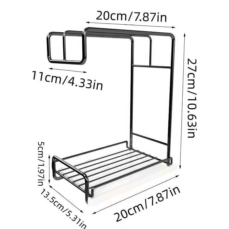 Sink Storage Shelf Kitchen Rag Rack Wall Hanging Storage Rack