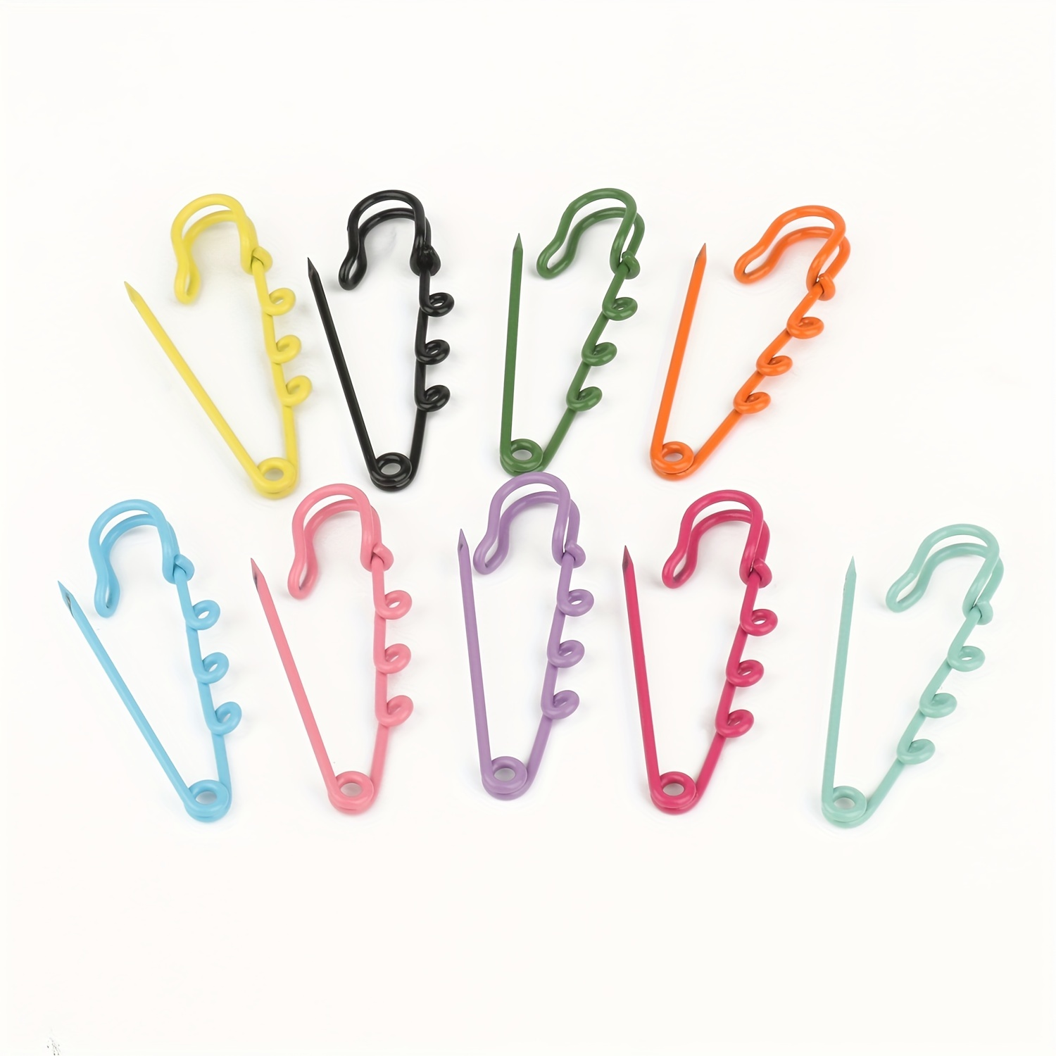 Colorful Safety Pins With Plastic Safety Lock Closure Sewing - Temu