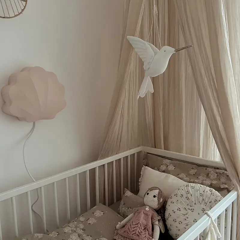 1pc nordic style lovely linen art hummingbird pendant room pendant youngsterss room bedroom decoration pendant doll photography shoot props youngsterss room decoration bird doll details 7