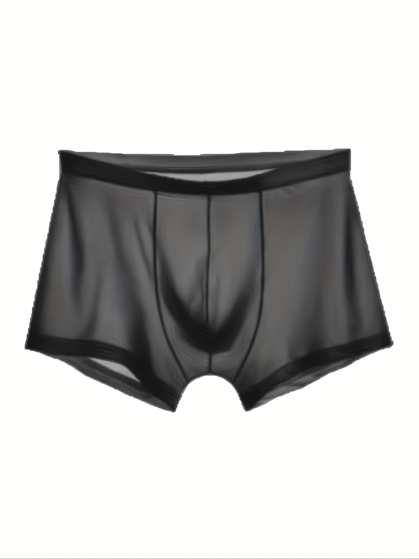 Men's Trunks Underwear Seamless Boxer Briefs Elastic Soft Thin Underpants  Solid