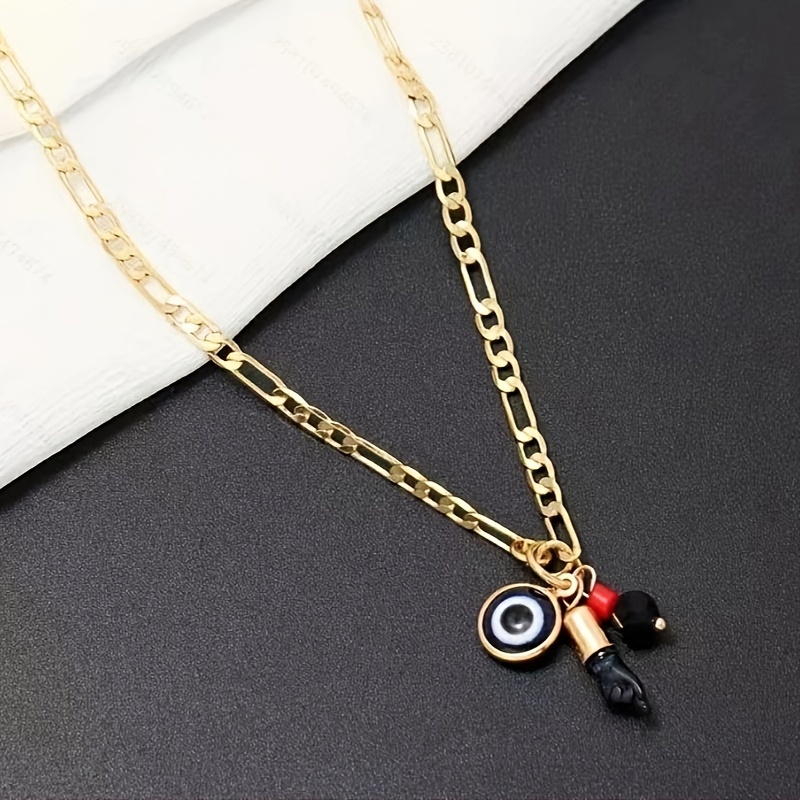 Black store hand necklace