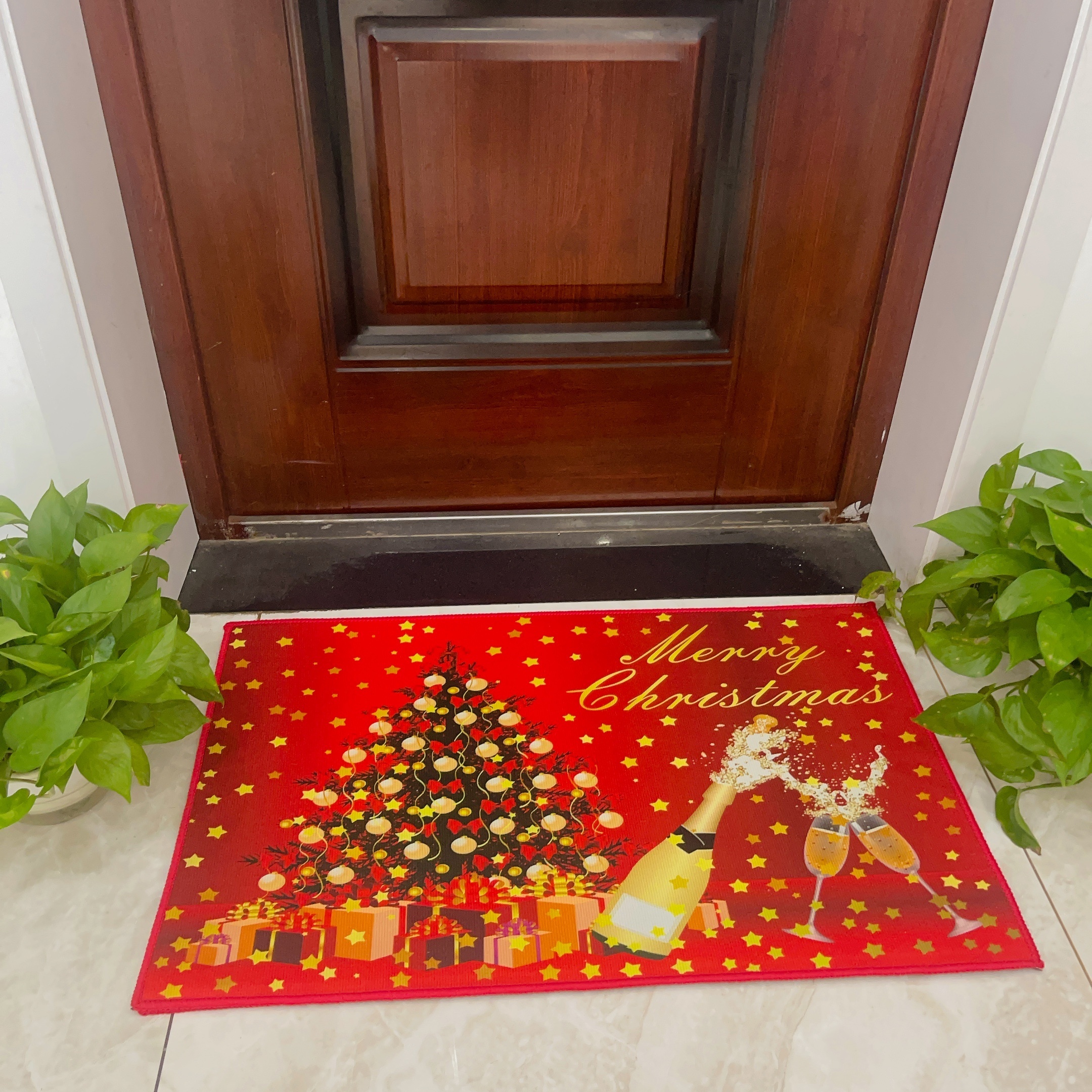 Christmas Door Mat Outdoor Welcome Doormat Merry Christmas - Temu