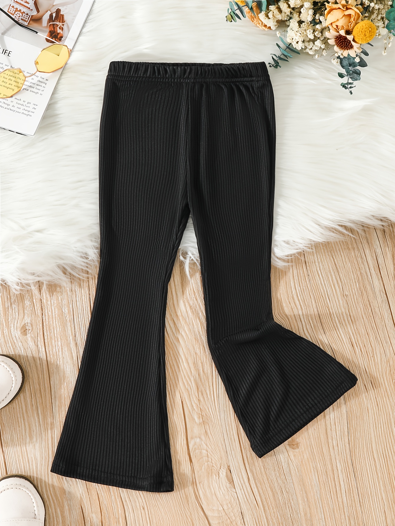Stylish Slim-Fit High-Waisted Personality Flared Pants Autumn And