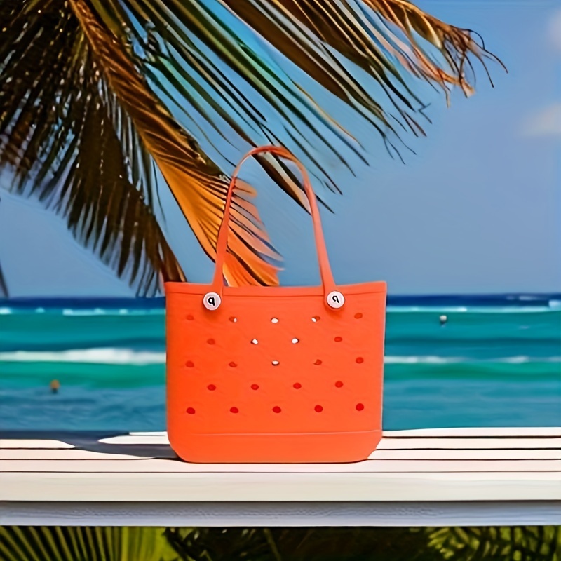 Rubber Eva Summer Beach Tote, Large Capacity Waterproof Handbag