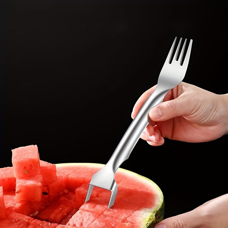 1pc Stainless Steel Multifunction Watermelon Fork, Watermelon