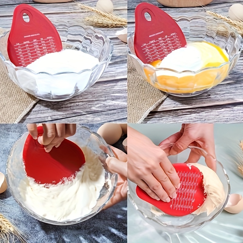 Silicone Dough Scraper, Dough Cutter With Measurements, Pastry