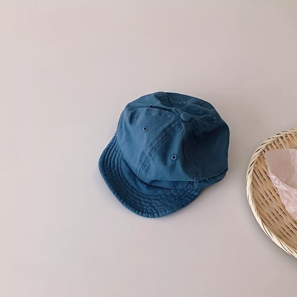 Kids Washed Cap, Casual Soft Brim Cap