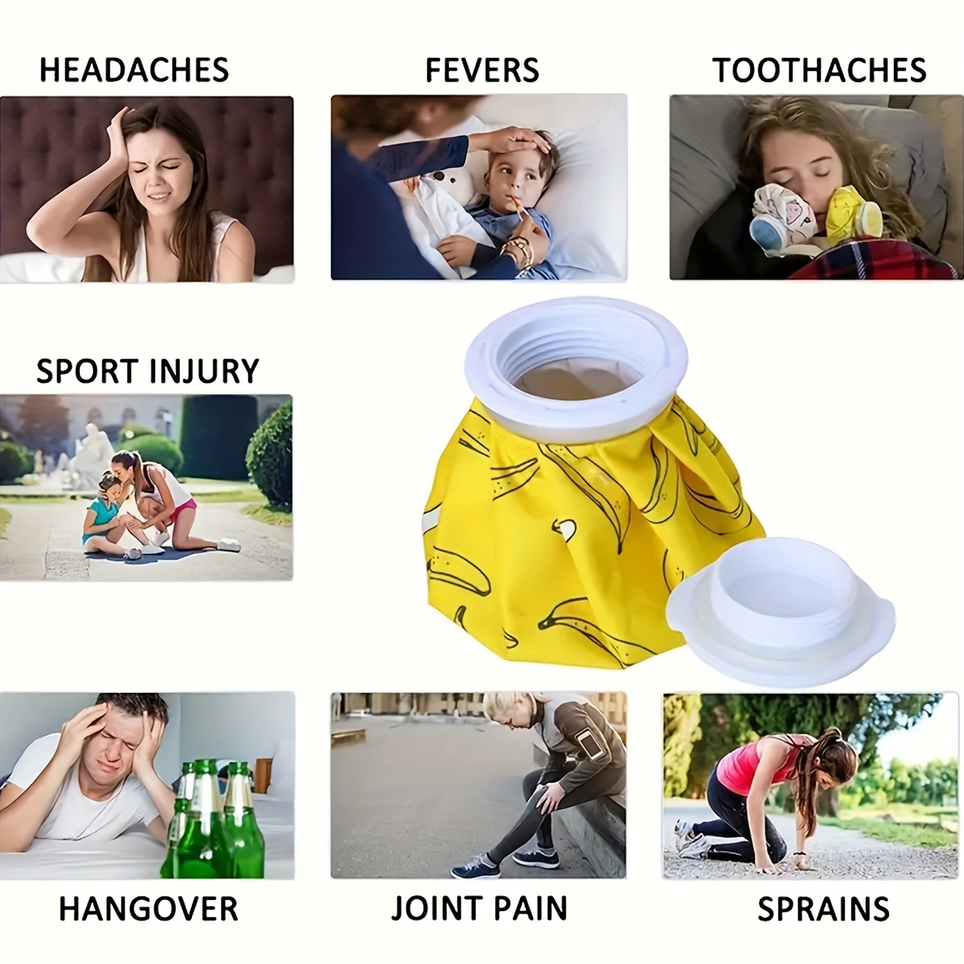Reusable Fruit Style Ice Packs for Injuries and Relaxation