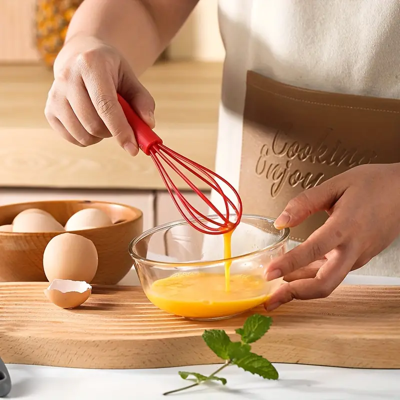 Egg Beater, Mini Silicone Egg Whisk, Manual Egg Beater, Multifunctional Egg  Whisk For Whisking Blending Beating Frothing, Egg Beater For Baking, Kitchen  Baking Gadgets - Temu