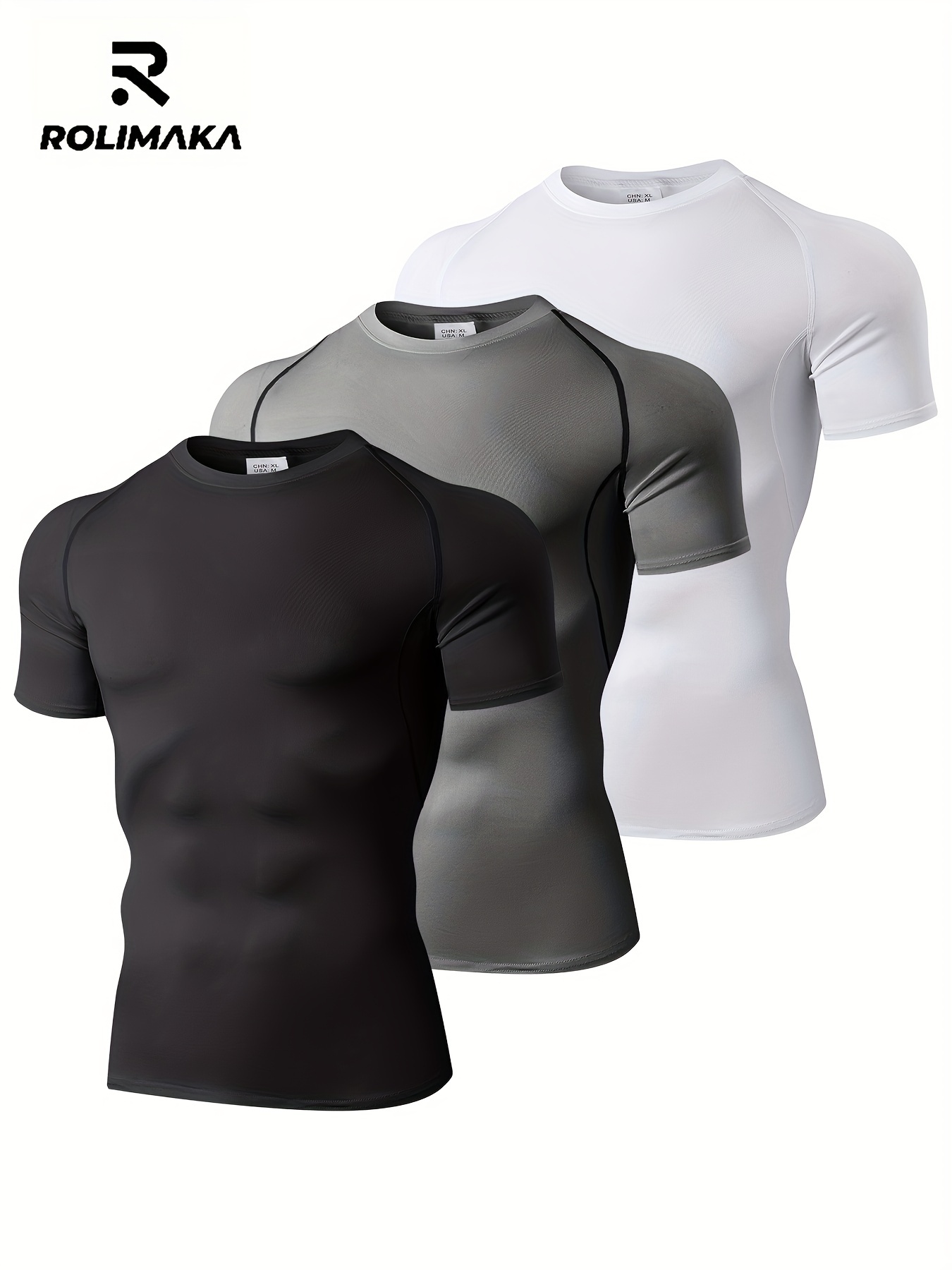 Camisa De Compresion Negra - Temu