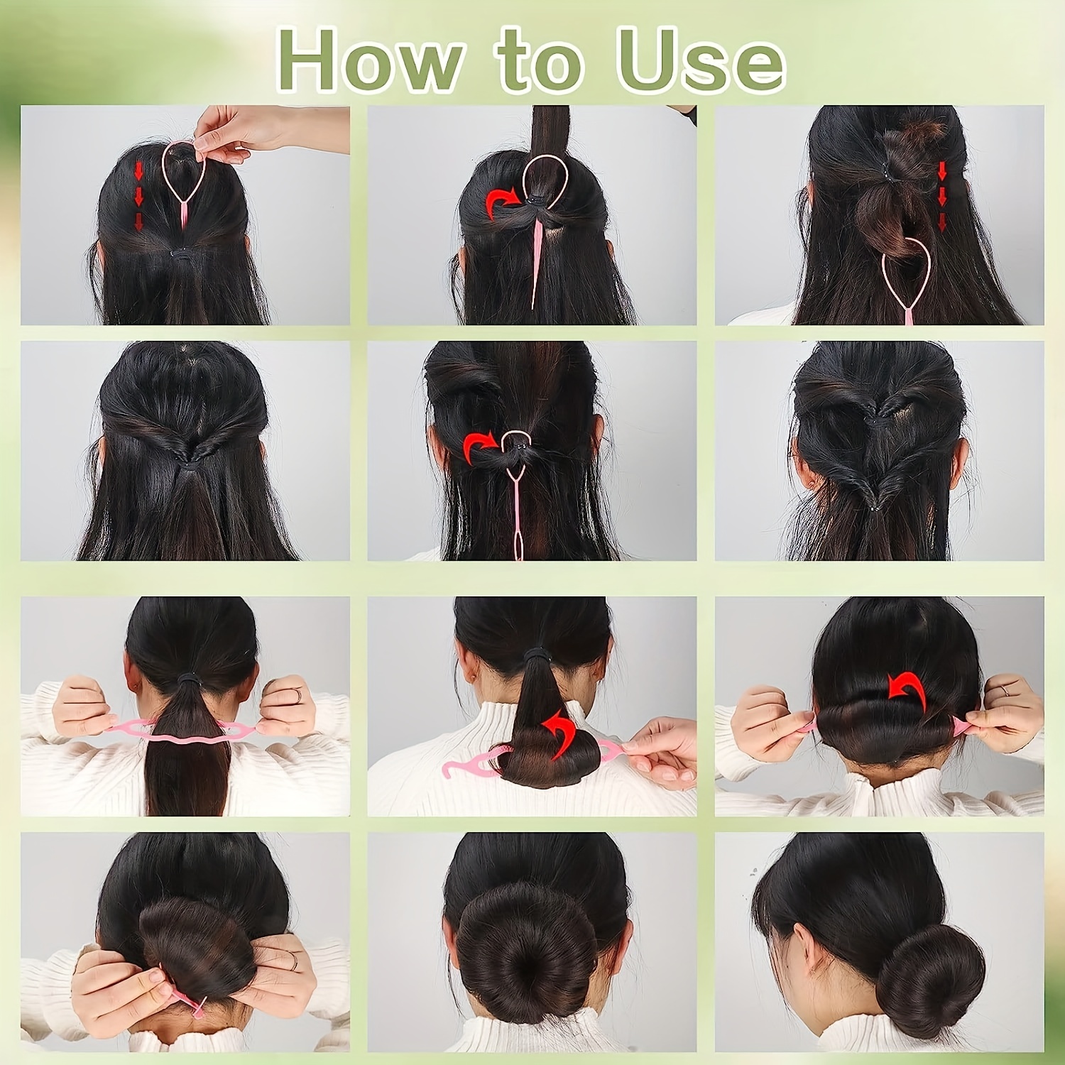 Hair Ties Hair 4 Hair Loop Styling Tools Mini Elastic Hair - Temu