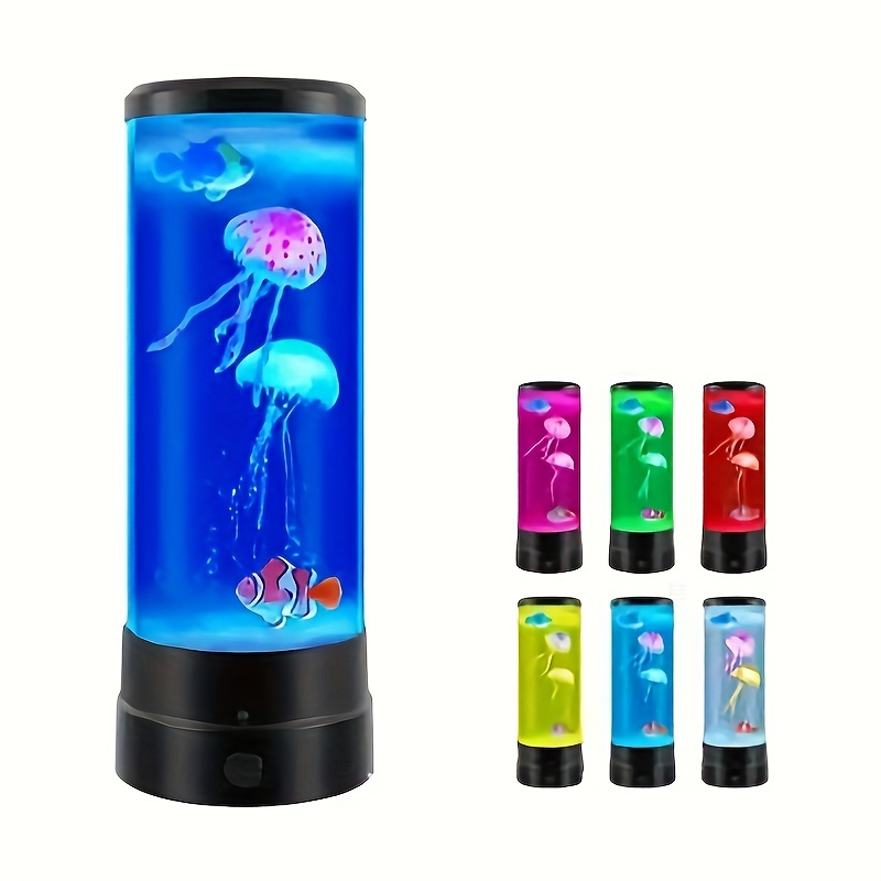 1pc Aurora Moon Jellyfish Night Light, Jouet Lumineux Ornement Jellyfish  Lamp, Alimenté Par Batterie (Pas De Prise) - Temu France