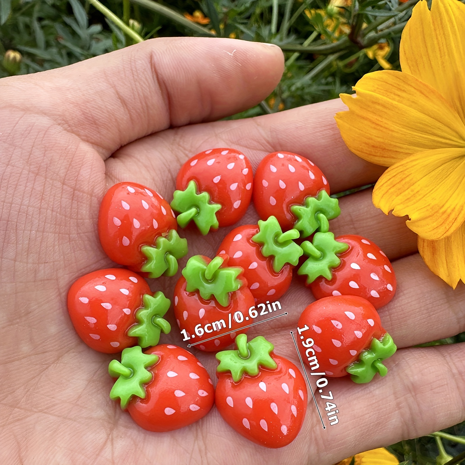 Kawaii 3d Strawberry Shoe Charms Clogs Garden Shoes 