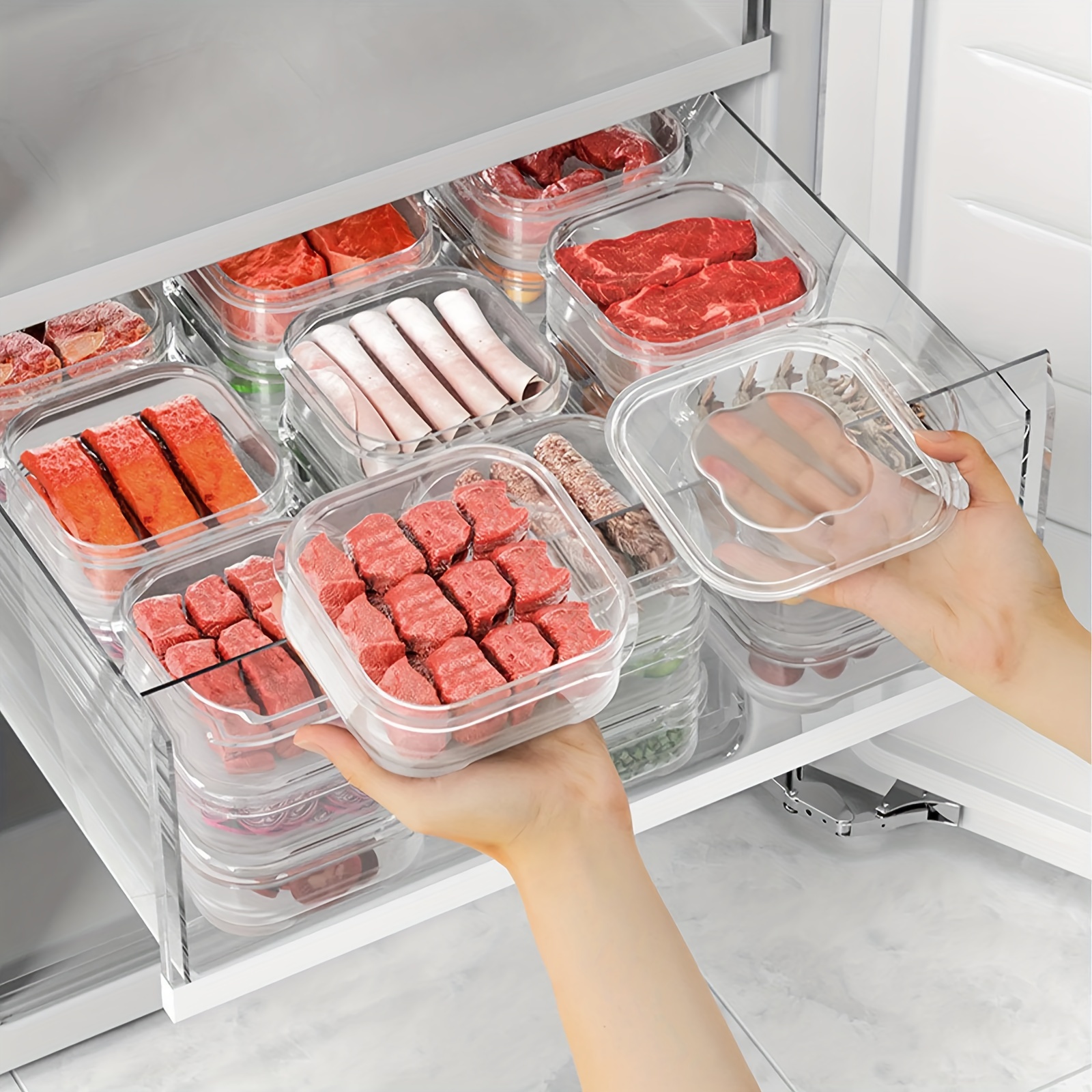 Food Preservation Storage Box Vegetable Freezer Frozen Meat - Temu