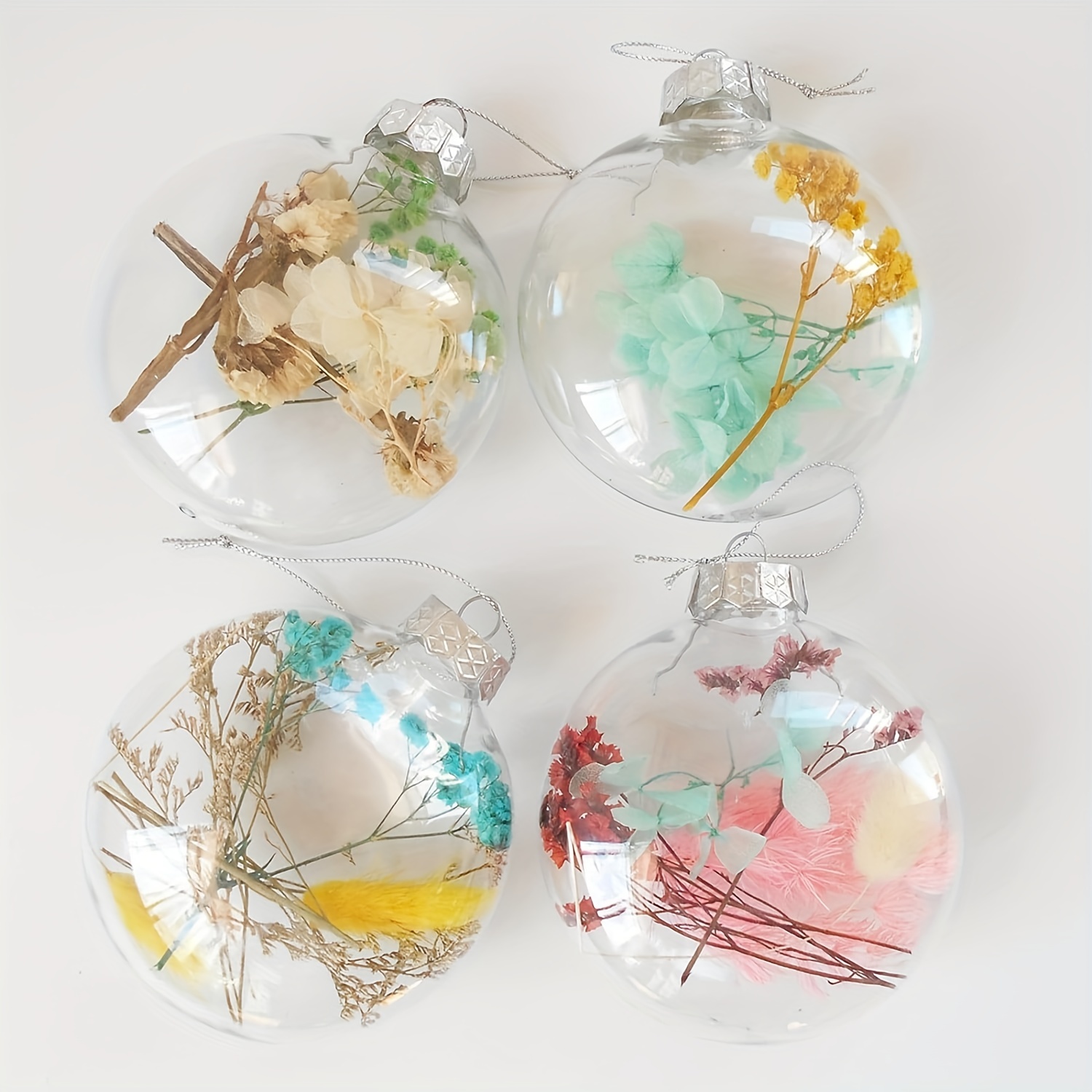 Clear Fillable Ornaments Balls Diy Clear Plastic Flat Disc - Temu Italy