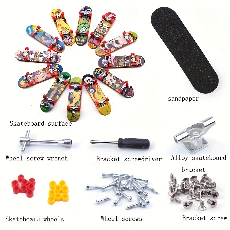 5pzas/juego Mini Patinetas Dedos Juguetes Juegos Mesa Kit - Temu