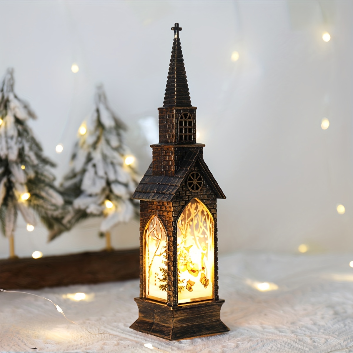 Christmas Wind Lights Portable Night Light Led Candle Lamp - Temu