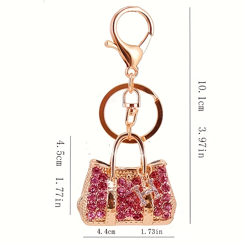 1pc Strass Borsa Portachiavi Carino Portachiavi In Metallo - Temu Italy