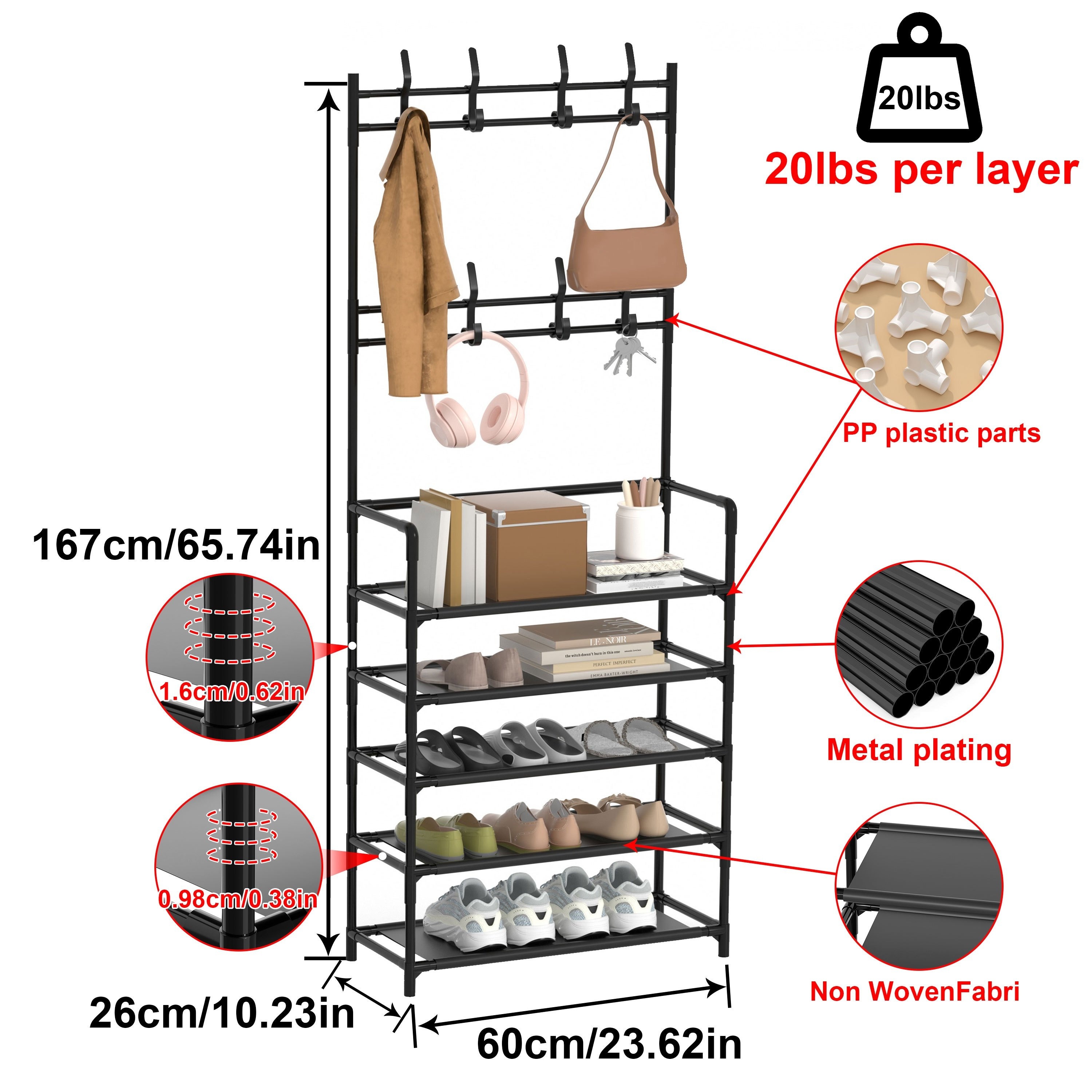 1pc Zapatero Perchero Organizador Multifuncional Pasillo - Temu Spain