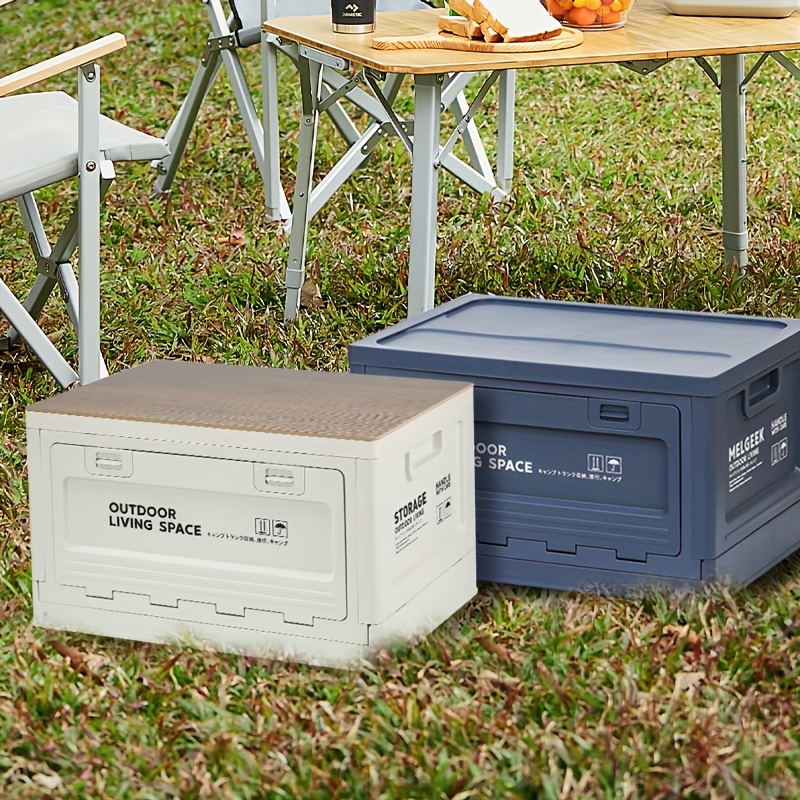 Outdoor Camping Storage Box Portable Picnic Folding Box With Large