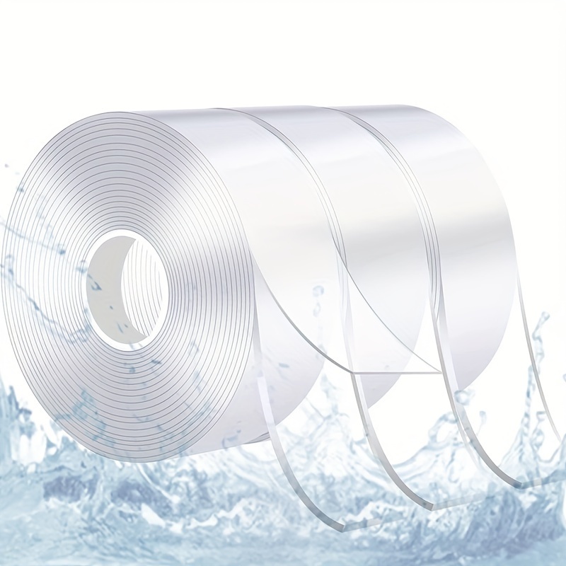 Double sided Transparent Nano Tape Reusable Non marking - Temu