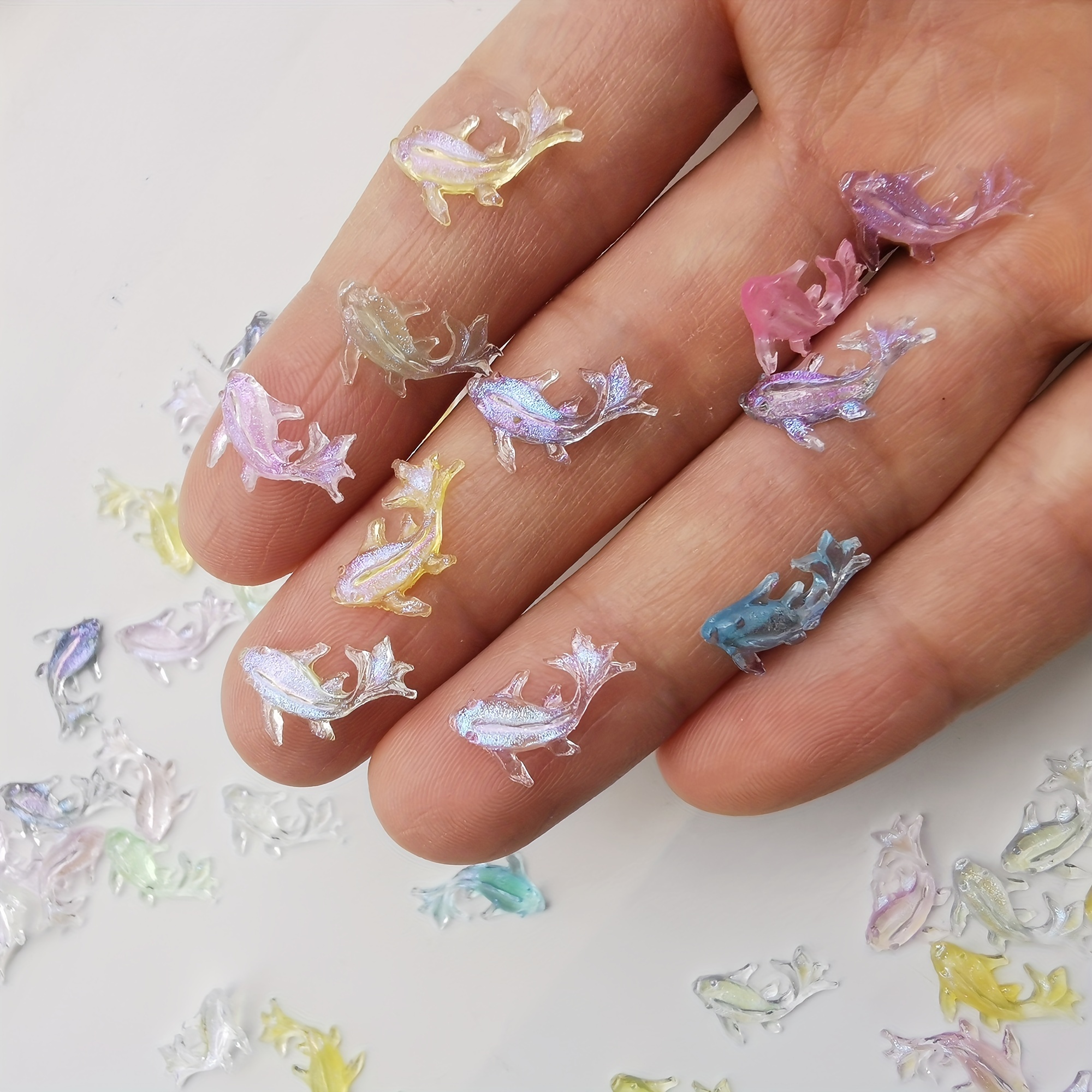 3D Nail Art Charms Kawaii Resin Art Kit Nail Jewel Manicure Decoration  Women