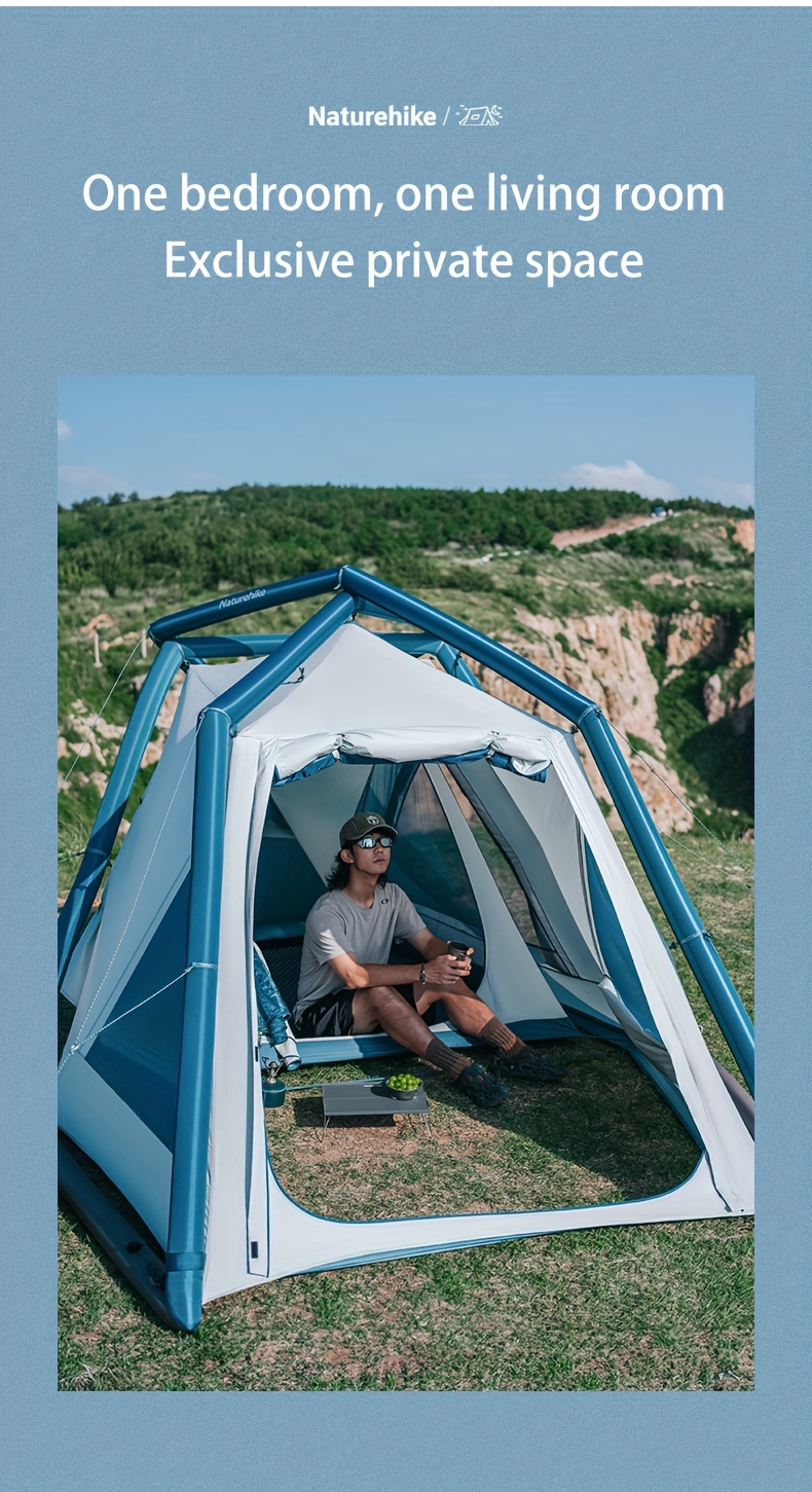 Tienda inflable impermeable para acampar, refugio solar para pesca al aire  libre, senderismo, capado, mochilero, Viajes - AliExpress