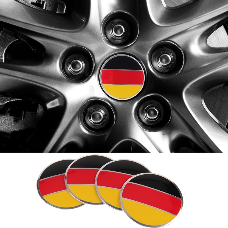 4 Pz/set Per La Germania Bandiera Adesivi Mozzo Ruota Per VW