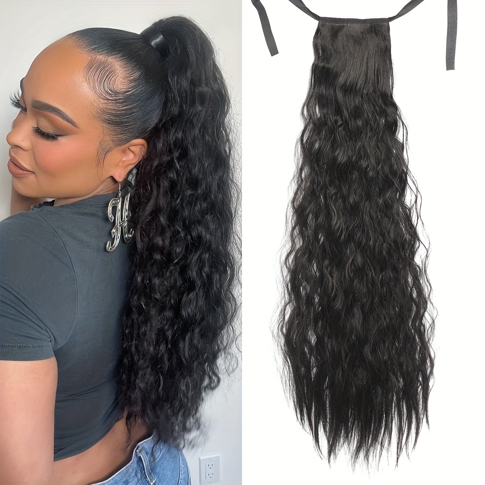 Curly Drawstring Ponytail Extension Synthetic Clip In