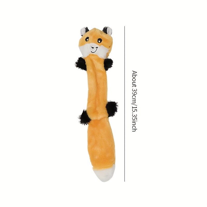 1pc Yellow Fox-shaped Plush Animal Toy, Cute Cartoon Super Soft