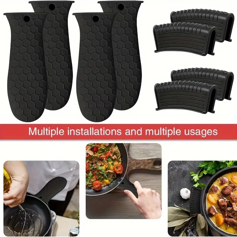 Cast Iron Handle Cover, Silicone Hot Handle Holder, Assist Handle