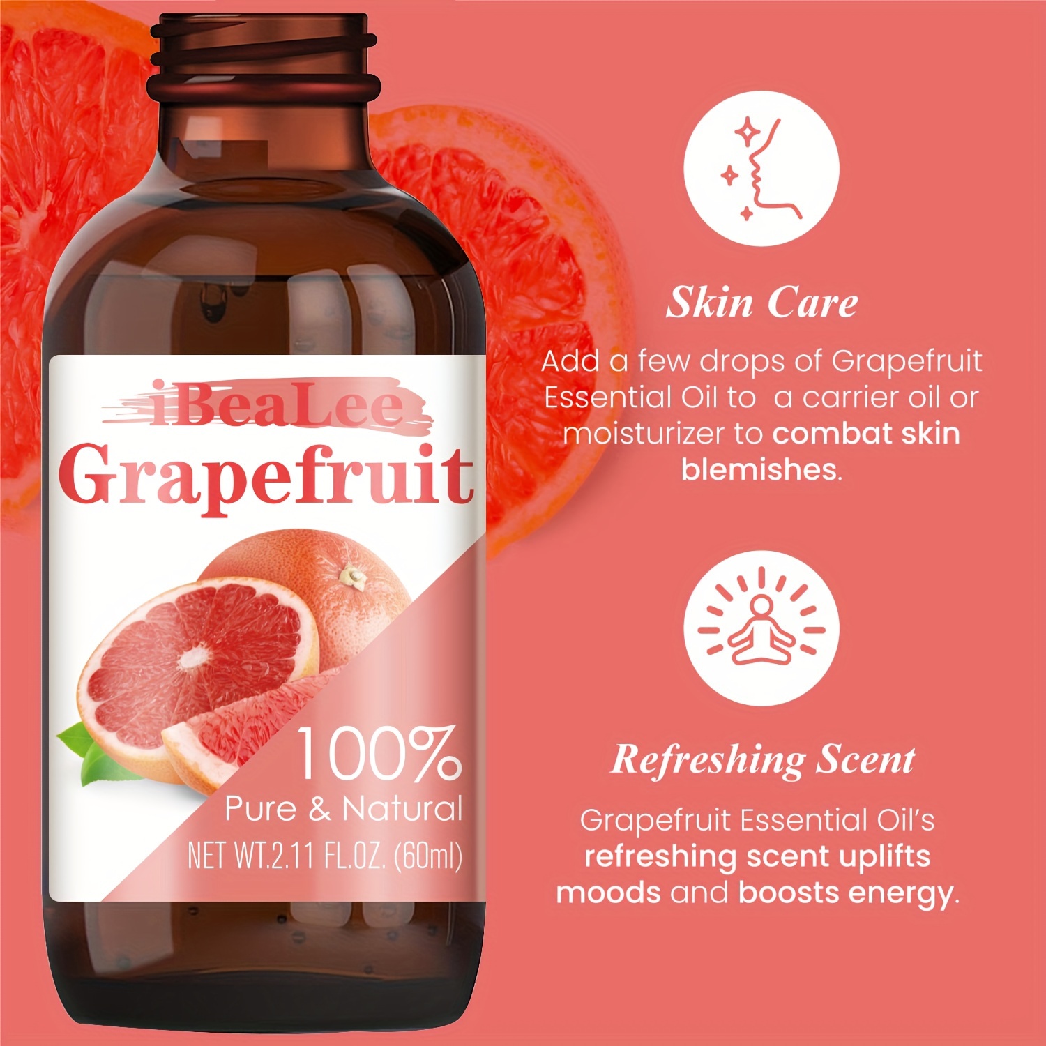 Health Benefits Of Pink Grapefruit Essential Oil - Skin, Hair