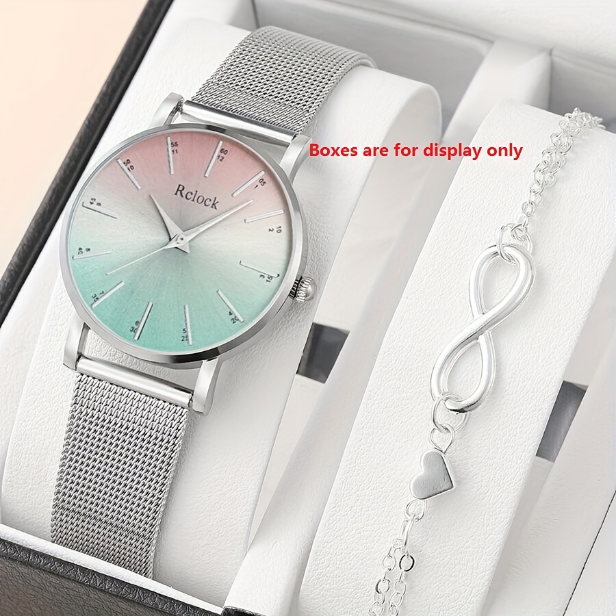 Rhinestone Thin Strap Girls Bracelet Quartz Watch Fancy - Temu