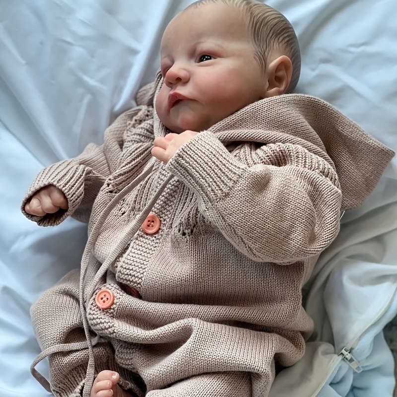 Acabado Reborn Toddler Doll, Bebe, já pintado, realista, toque