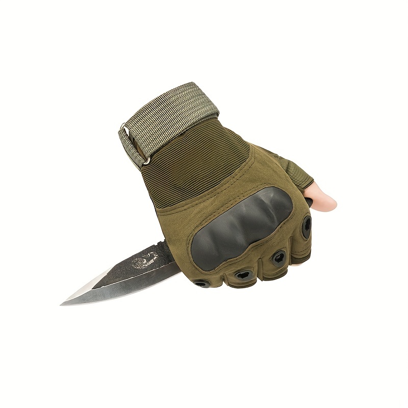 Outdoor Tactical Thin Durable Non slip Half Finger Gloves - Temu