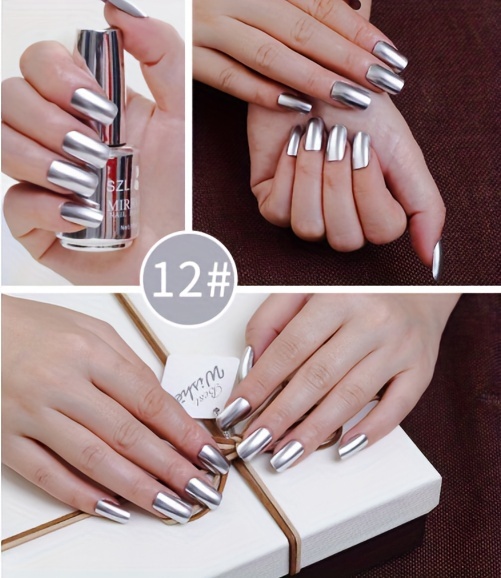 Silver Chrome Liner Gel Paint - Madam Glam