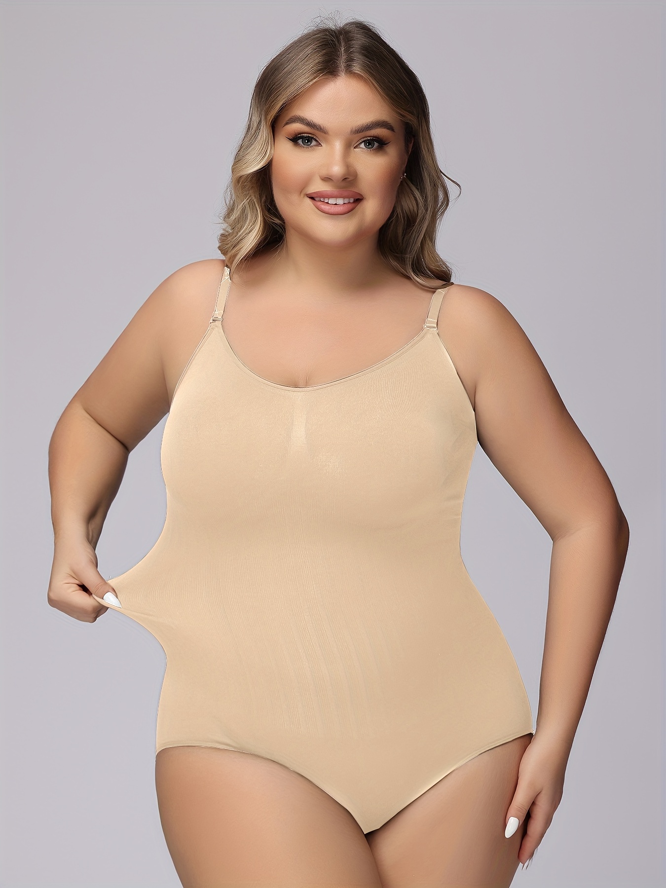 Plus Size Bodysuit for Women Slimming Shapewear Tummy Control