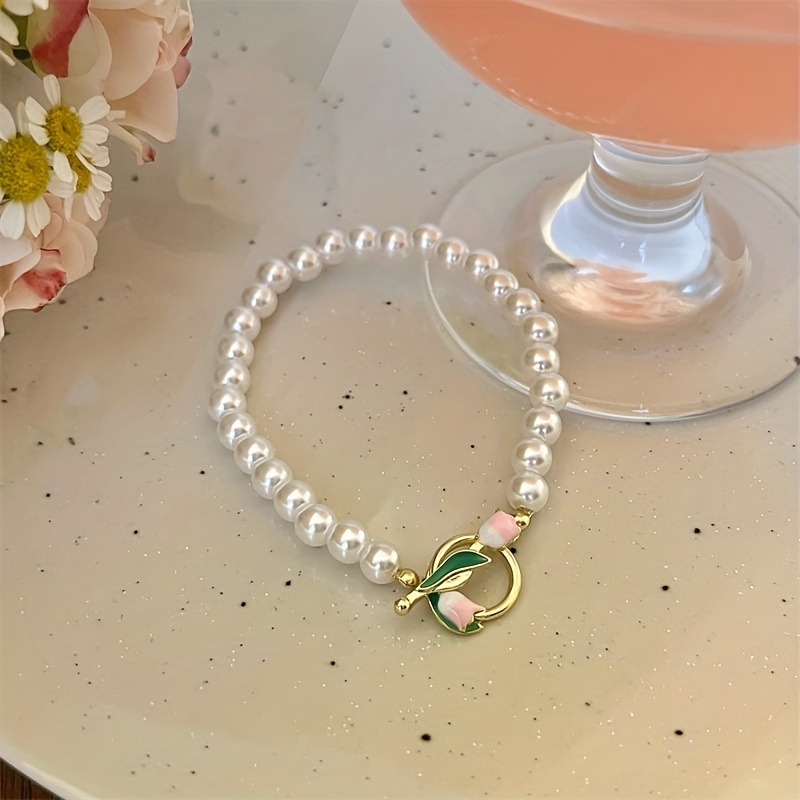 Handmade coquette styled bracelet. Beads include - Depop
