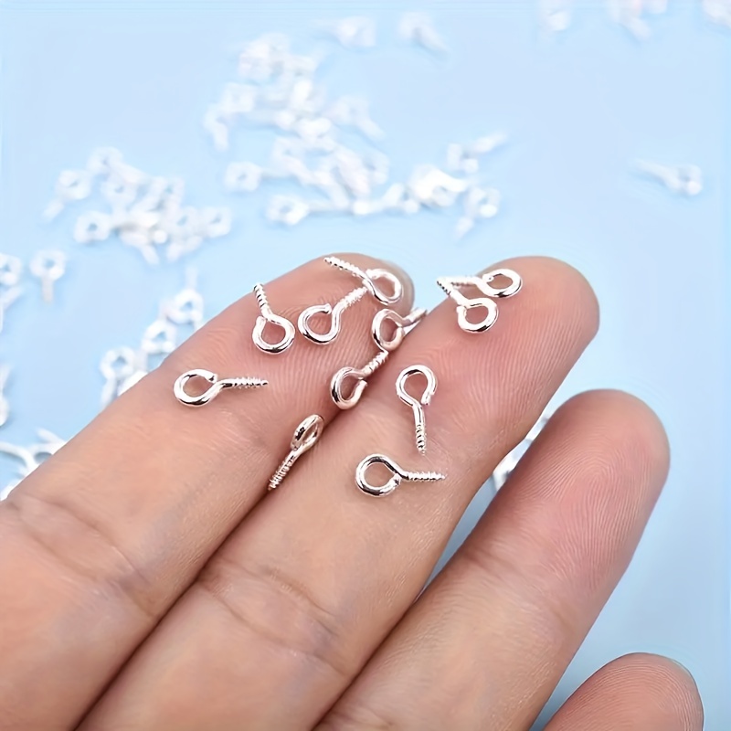 Eye Pins Jewelry Making 200pcs  Jewelry Screw Eye Pins Silver