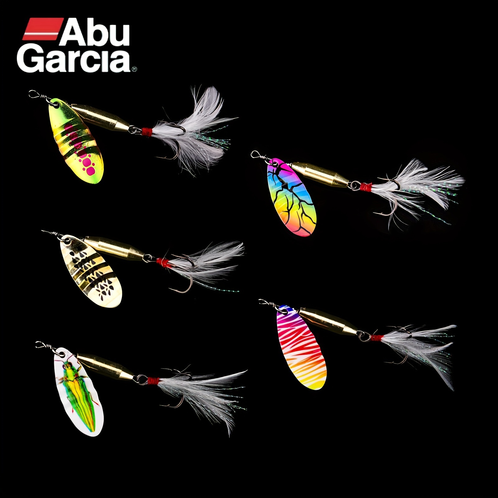 Abu Garcia Colorful Sequin Spoon Fishing Lure Artificial - Temu Australia